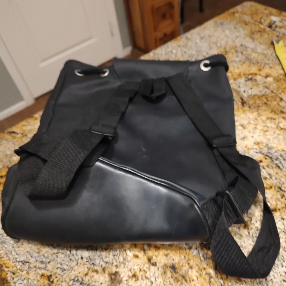 Hugo Boss Black Backpack Bag with Red Logo ID HUGO